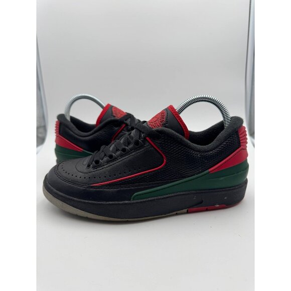 Nike Air Jordan Low Black Red Green Youth 5.5Y FJ6869-006 - Picture 2 of 8